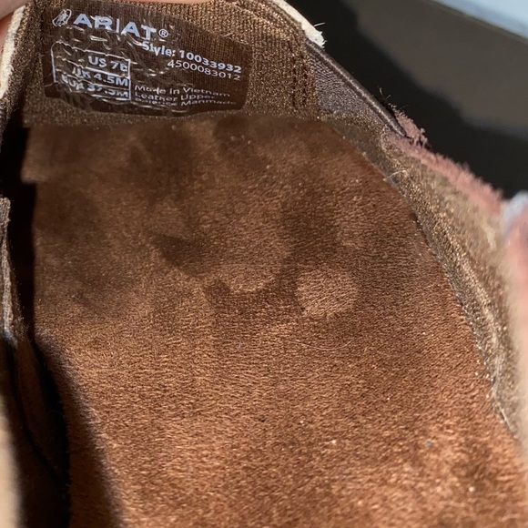 Women’s Ariat cow print loafers cruisers slip on shoes - Picture 6 of 11